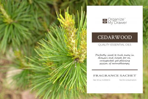 Cedarwood Scented Fragrance Essential Oil Sachet