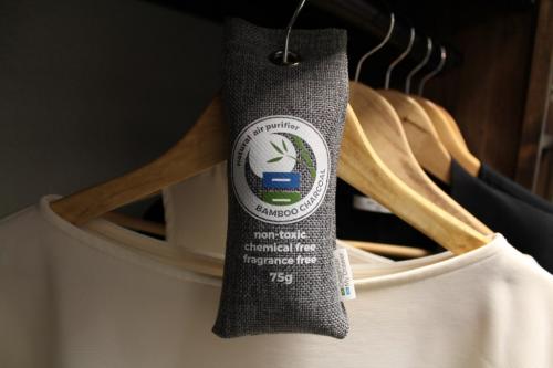 Bamboo Charcoal Air Purifier Bag Hangers Closets