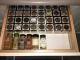 Square Drawer Spice Tin Container in drawer organizer